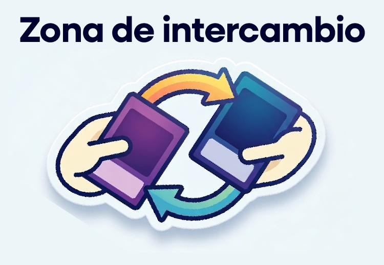 Intercambio de cartas en la Zona TCG